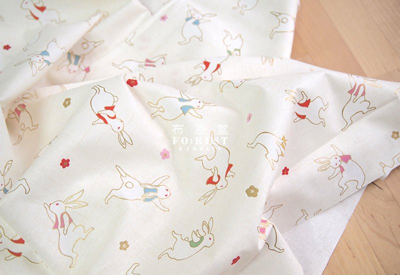 Quilt Gate - cotton - rabbit dance fabric - FO:REST Fabric 布恩堂Liberty fabrictana lawnjapanese fabricykk zipper