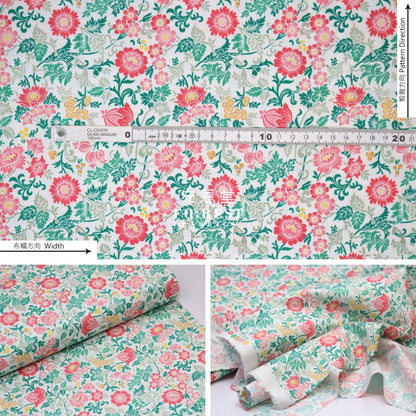 Quilting Liberty - Annabelle Bailey Green Lasenby Cotton