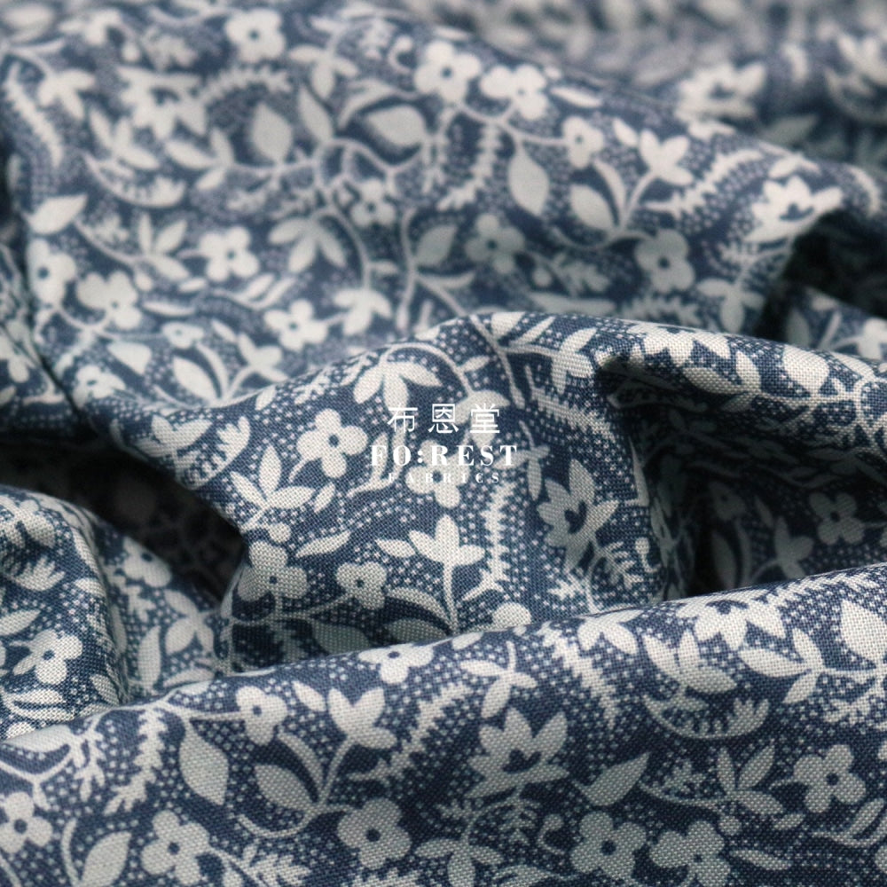 Quilting Liberty - Annabelle Bailey Navy Lasenby Cotton