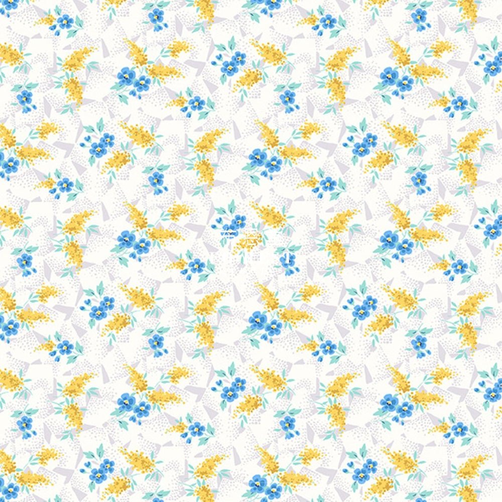 Quilting Liberty - Artist’s home Sussex Spring Blue - FO:REST Fabric 布恩堂Liberty fabrictana lawnjapanese fabricykk zipper