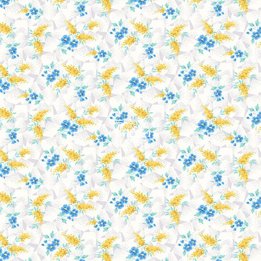 Quilting Liberty - Artist’s home Sussex Spring Blue - FO:REST Fabric 布恩堂Liberty fabrictana lawnjapanese fabricykk zipper