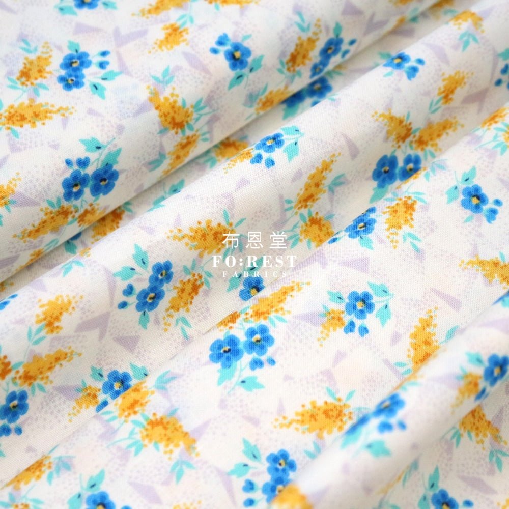 Quilting Liberty - Artist’s home Sussex Spring Blue - FO:REST Fabric 布恩堂Liberty fabrictana lawnjapanese fabricykk zipper