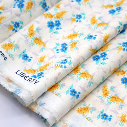 Quilting Liberty - Artist’s home Sussex Spring Blue - FO:REST Fabric 布恩堂Liberty fabrictana lawnjapanese fabricykk zipper