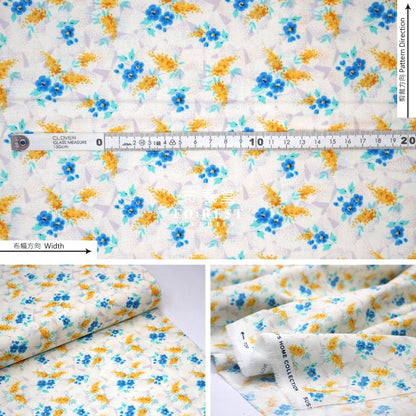 Quilting Liberty - Artist’s home Sussex Spring Blue - FO:REST Fabric 布恩堂Liberty fabrictana lawnjapanese fabricykk zipper