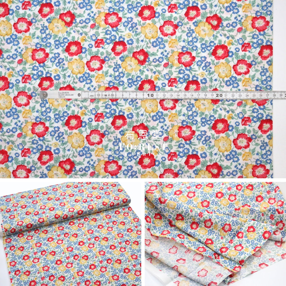 Quilting Liberty - Coastal Flowers A Lasenby Cotton