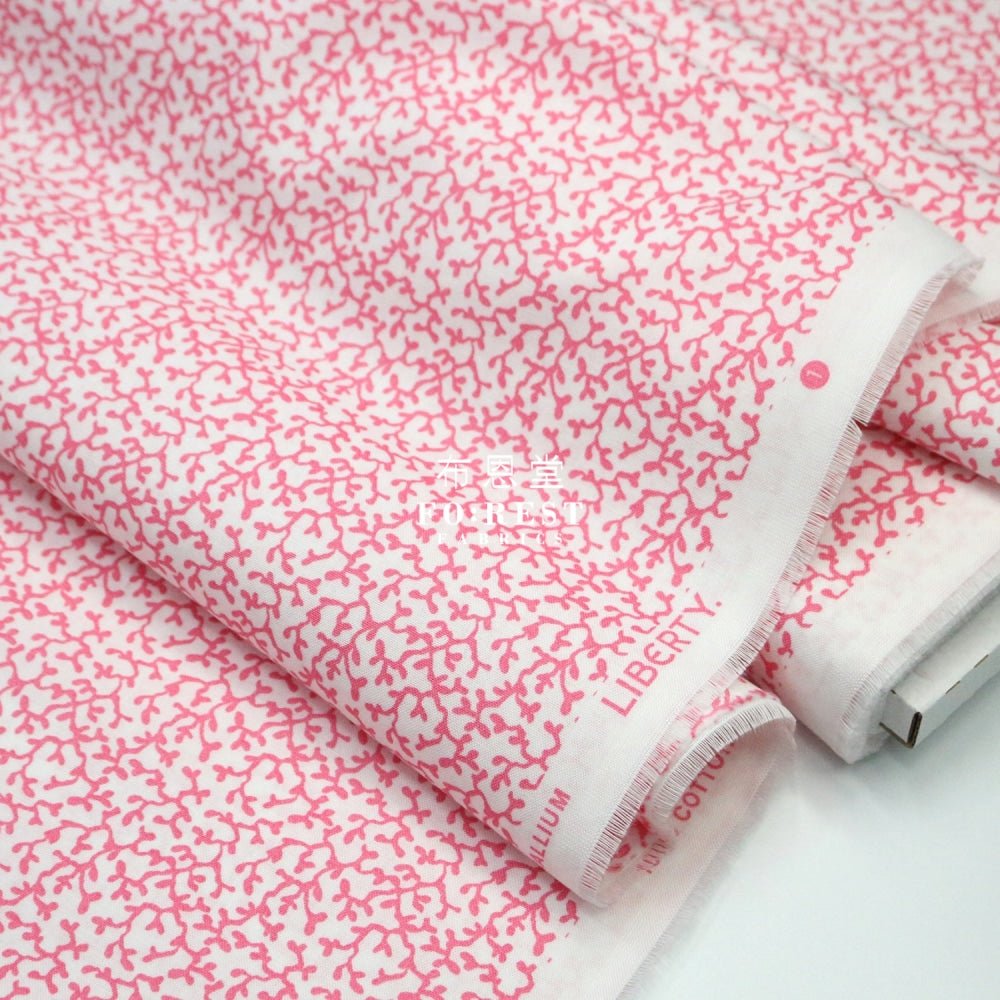 Quilting Liberty - Corallium C - FO:REST Fabric 布恩堂Liberty fabrictana lawnjapanese fabricykk zipper
