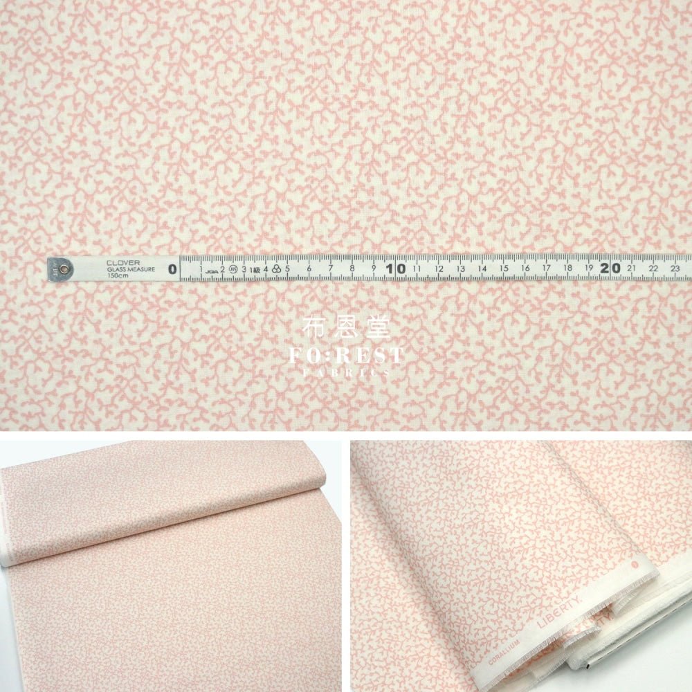 Quilting Liberty - Corallium D - FO:REST Fabric 布恩堂Liberty fabrictana lawnjapanese fabricykk zipper