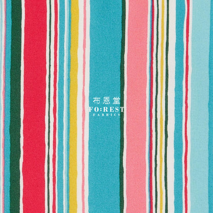 Quilting Liberty - Deckchair Stripe B Lasenby Cotton