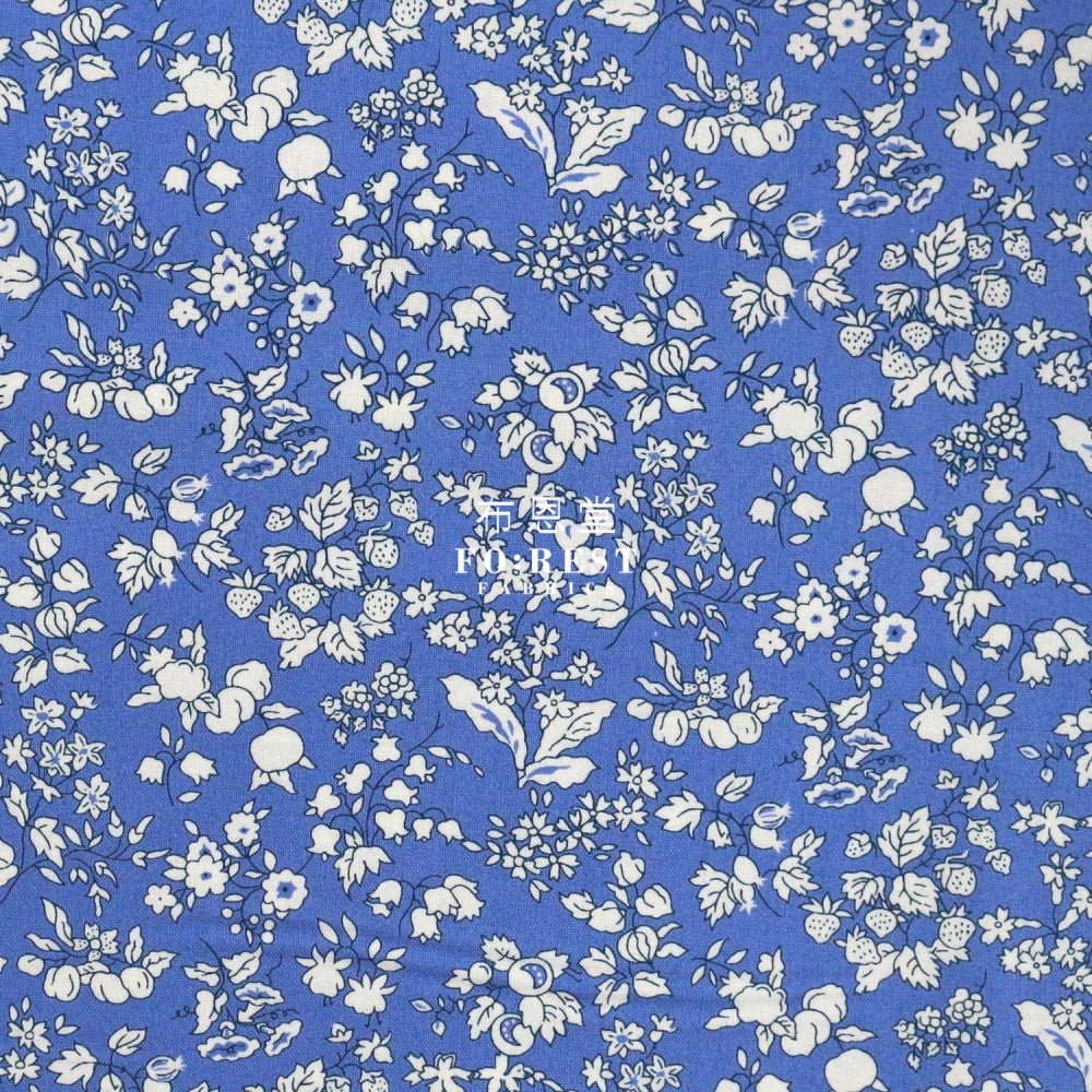 Quilting Liberty - Fruit Silhouette B - FO:REST Fabric 布恩堂Liberty fabrictana lawnjapanese fabricykk zipper