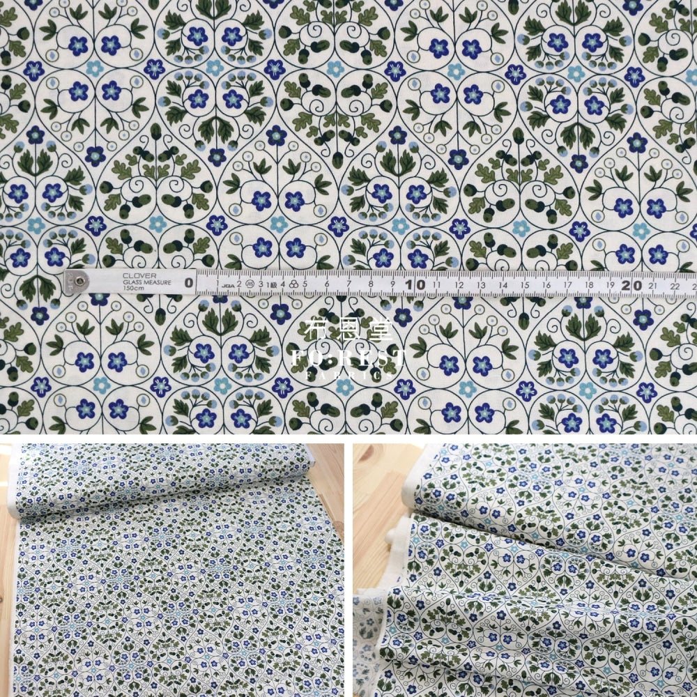 Quilting Liberty - Garden Gates A - FO:REST Fabric 布恩堂Liberty fabrictana lawnjapanese fabricykk zipper