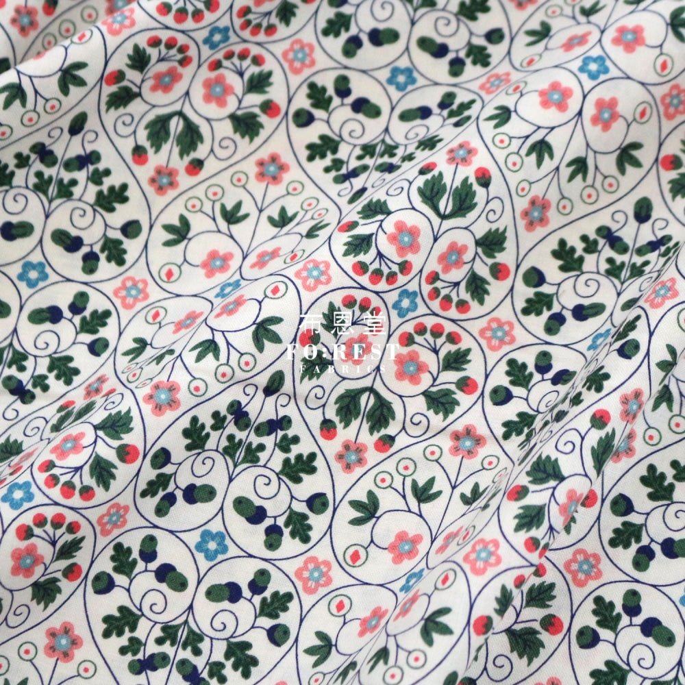 Quilting Liberty - Garden Gates B - FO:REST Fabric 布恩堂Liberty fabrictana lawnjapanese fabricykk zipper