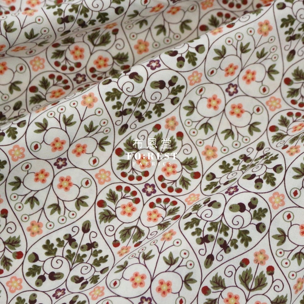Quilting Liberty - Garden Gates C - FO:REST Fabric 布恩堂Liberty fabrictana lawnjapanese fabricykk zipper