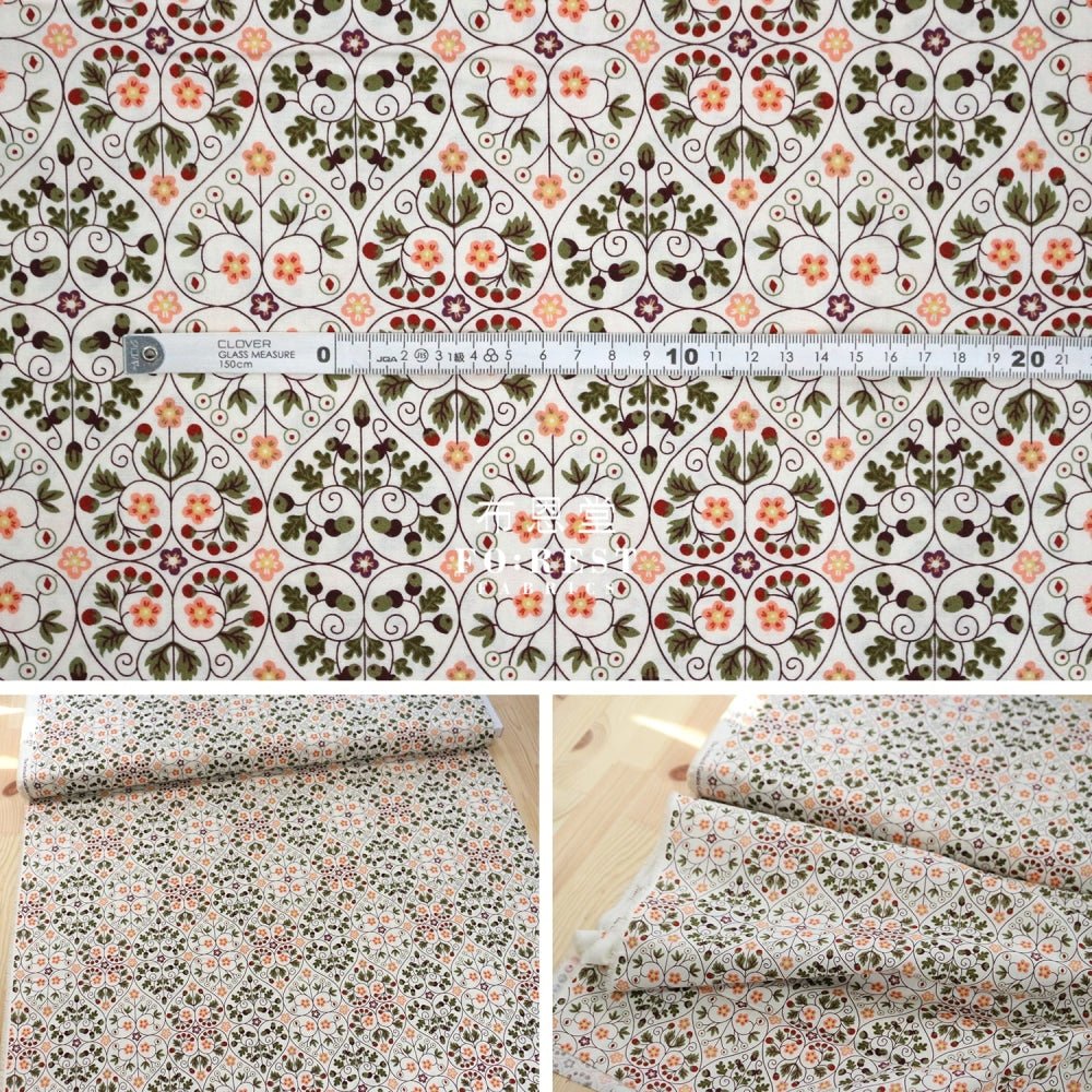 Quilting Liberty - Garden Gates C - FO:REST Fabric 布恩堂Liberty fabrictana lawnjapanese fabricykk zipper