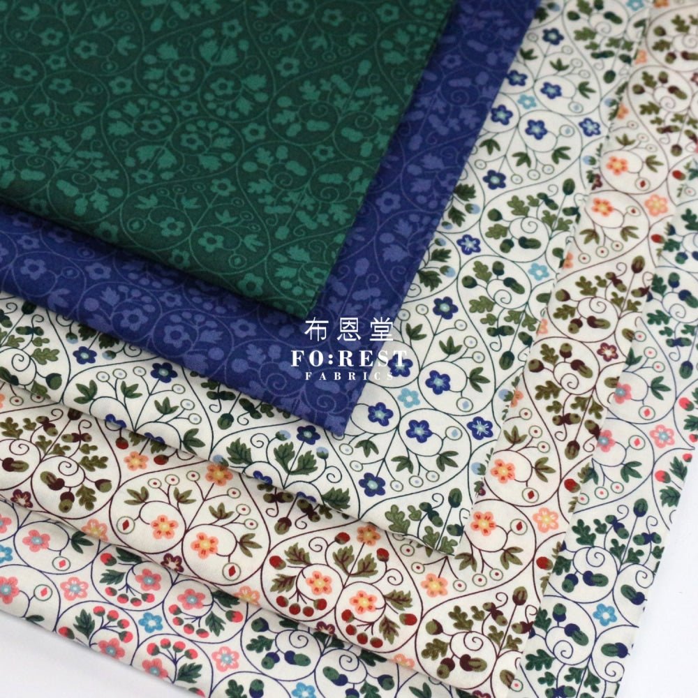 Quilting Liberty - Gate Shadow A - FO:REST Fabric 布恩堂Liberty fabrictana lawnjapanese fabricykk zipper