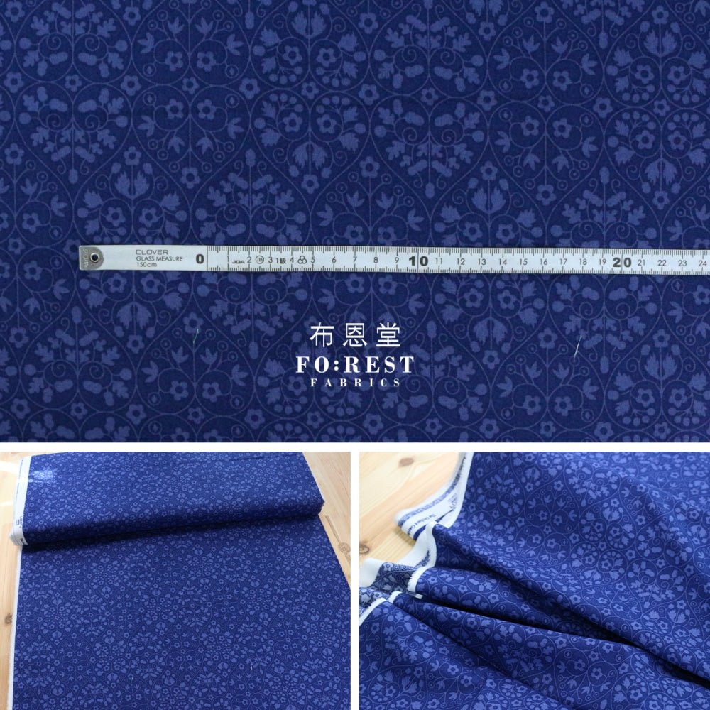 Quilting Liberty - Gate Shadow A - FO:REST Fabric 布恩堂Liberty fabrictana lawnjapanese fabricykk zipper
