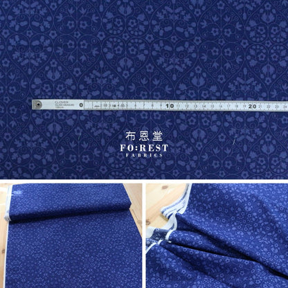 Quilting Liberty - Gate Shadow A - FO:REST Fabric 布恩堂Liberty fabrictana lawnjapanese fabricykk zipper