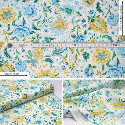 Quilting Liberty - Melou Meadow Green Lasenby Cotton