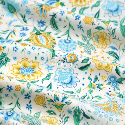 Quilting Liberty - Melou Meadow Green Lasenby Cotton