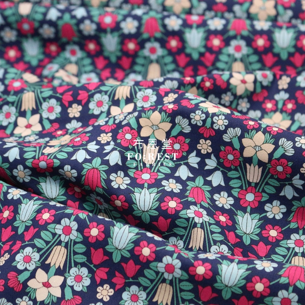 Quilting Liberty - Midnight Garden Hampstead Meadow Lasenby Cotton