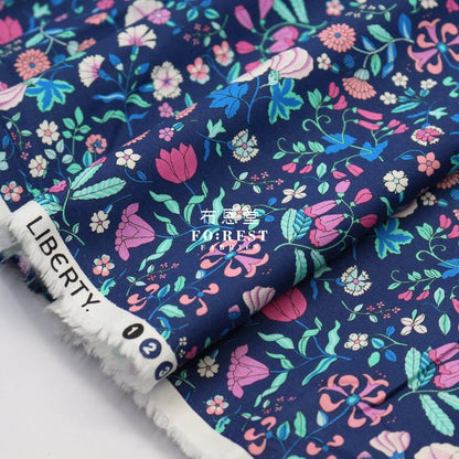 Quilting Liberty - Midnight garden Wildflower field - FO:REST Fabric 布恩堂Liberty fabrictana lawnjapanese fabricykk zipper