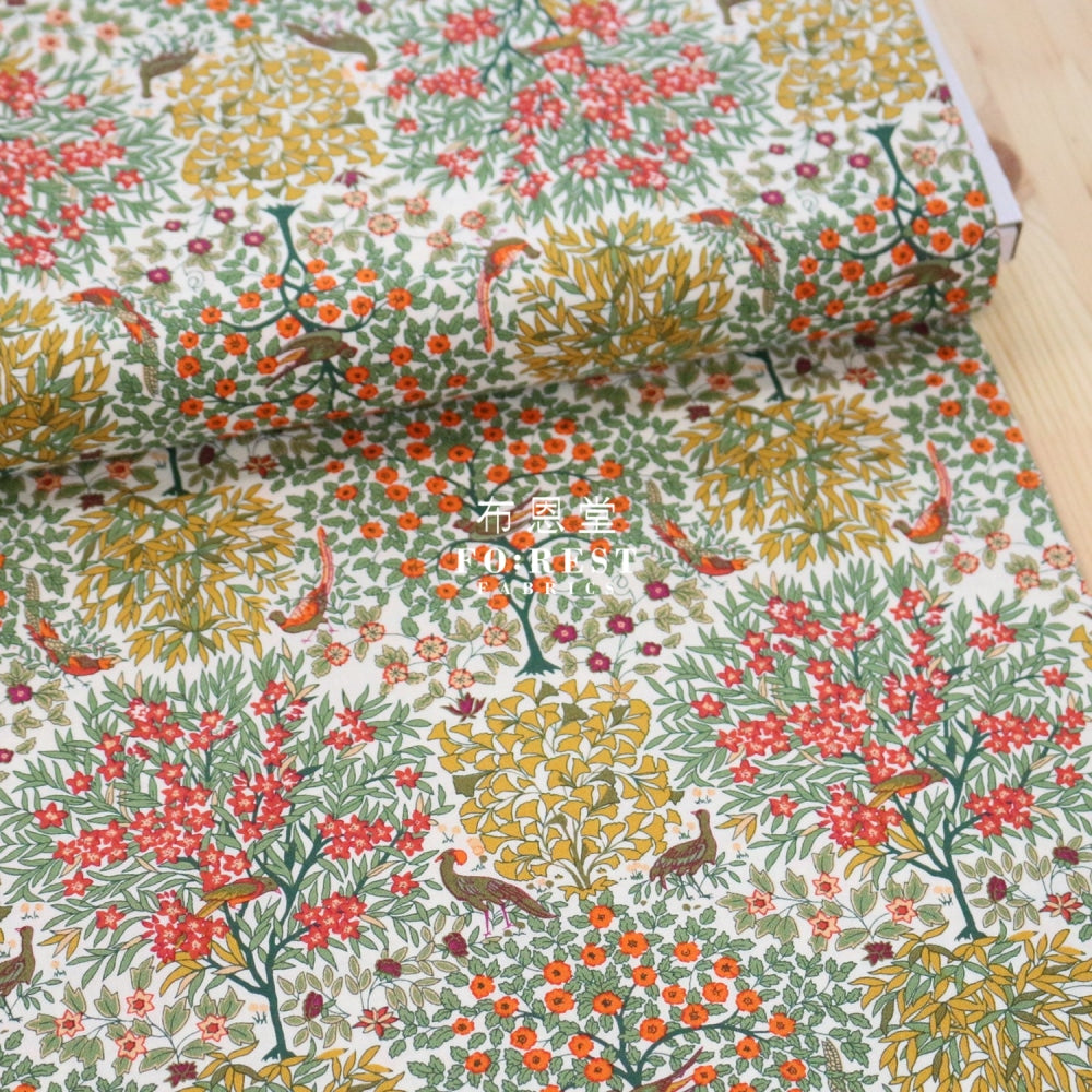 Quilting Liberty - Pheasant Forest B Lasenby Cotton