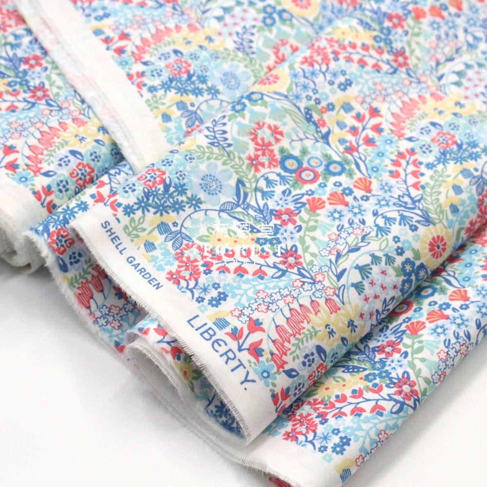 Quilting Liberty - Shell Garden A Lasenby Cotton