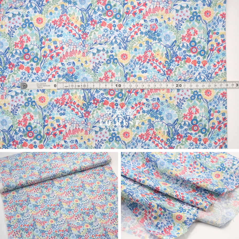 Quilting Liberty - Shell Garden A Lasenby Cotton