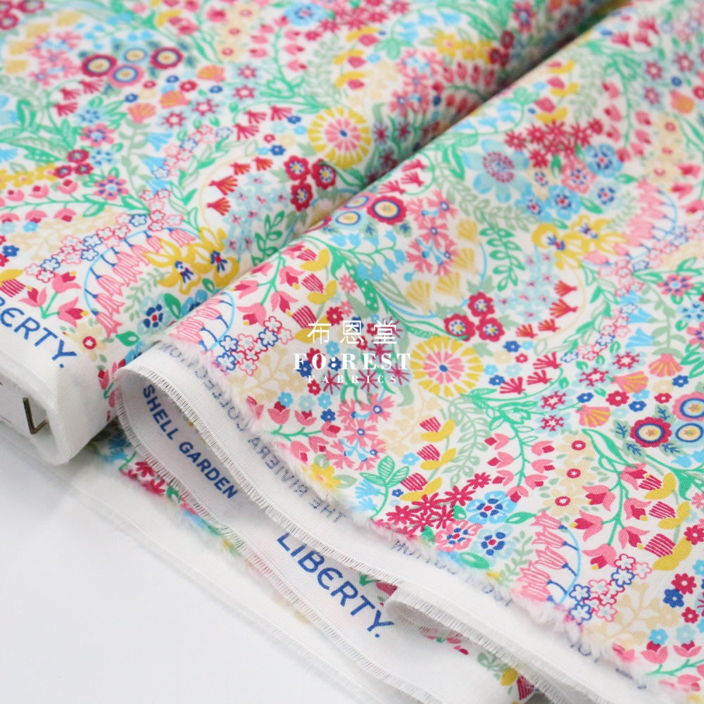 Quilting Liberty - Shell Garden B Lasenby Cotton