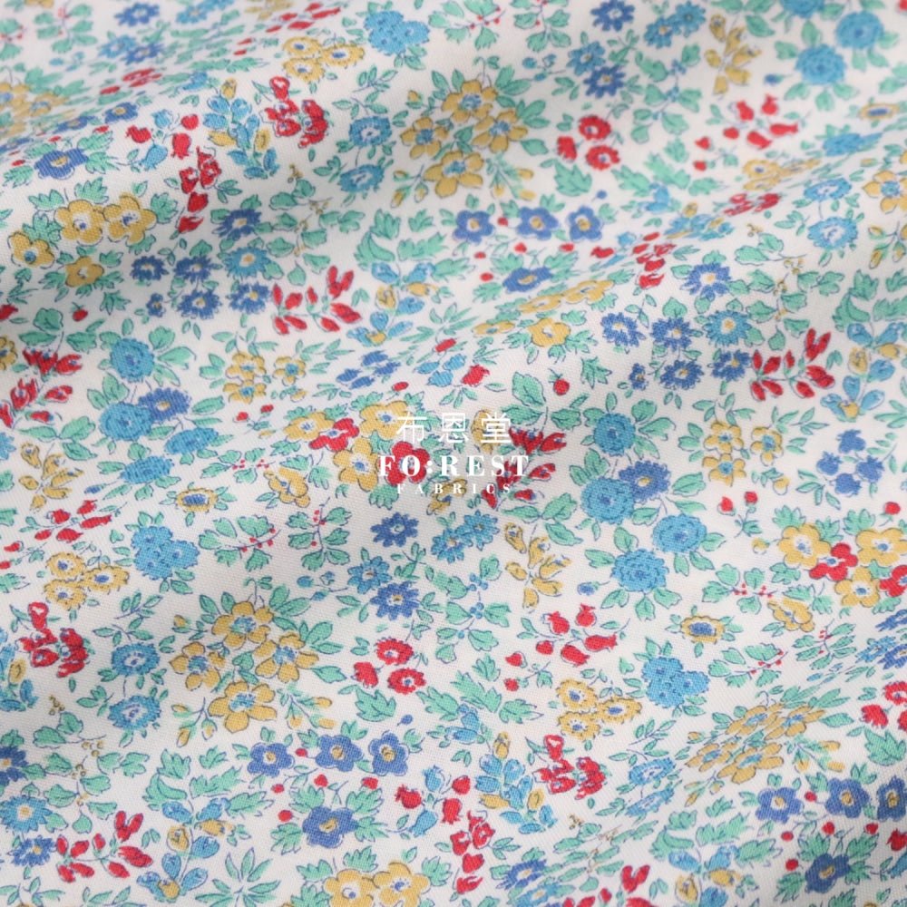 Quilting Liberty - Summer Meadow A - FO:REST Fabric 布恩堂Liberty fabrictana lawnjapanese fabricykk zipper