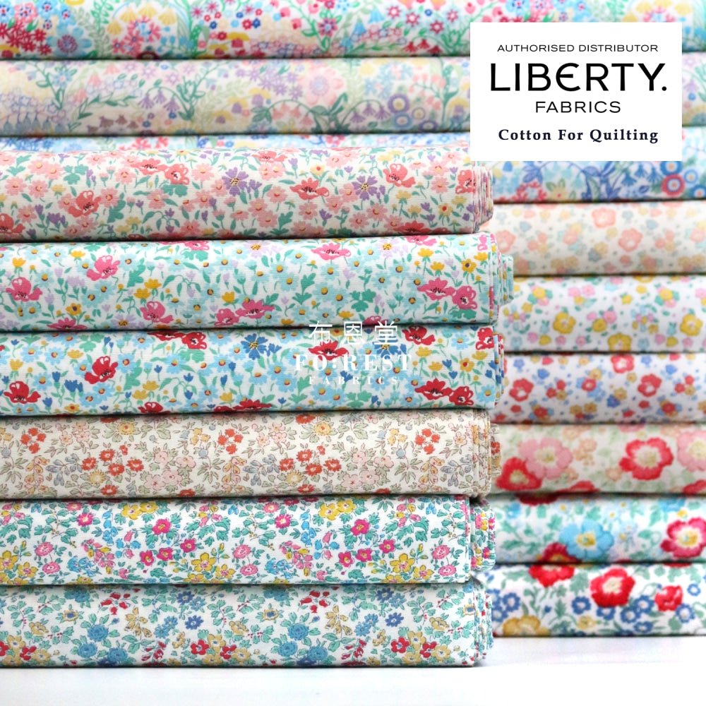 Quilting Liberty - Summer Meadow A - FO:REST Fabric 布恩堂Liberty fabrictana lawnjapanese fabricykk zipper