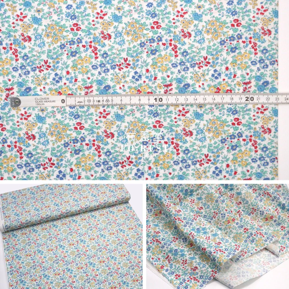 Quilting Liberty - Summer Meadow A - FO:REST Fabric 布恩堂Liberty fabrictana lawnjapanese fabricykk zipper
