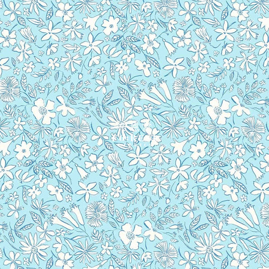 Quilting Liberty - Summer Sketch A Lasenby Cotton