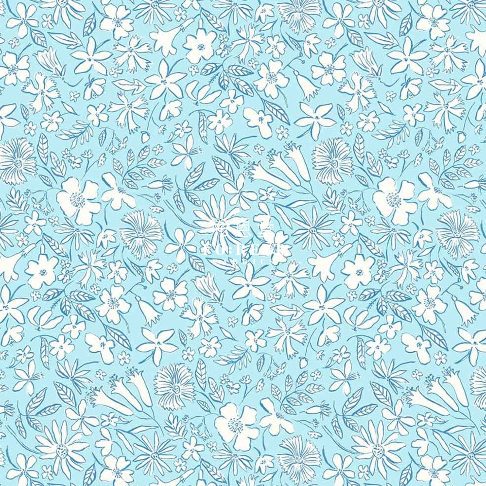 Quilting Liberty - Summer Sketch A Lasenby Cotton