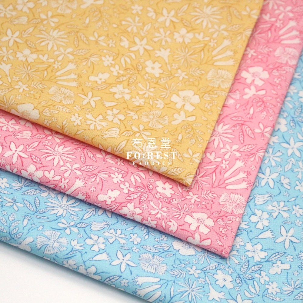 Quilting Liberty - Summer Sketch B Lasenby Cotton