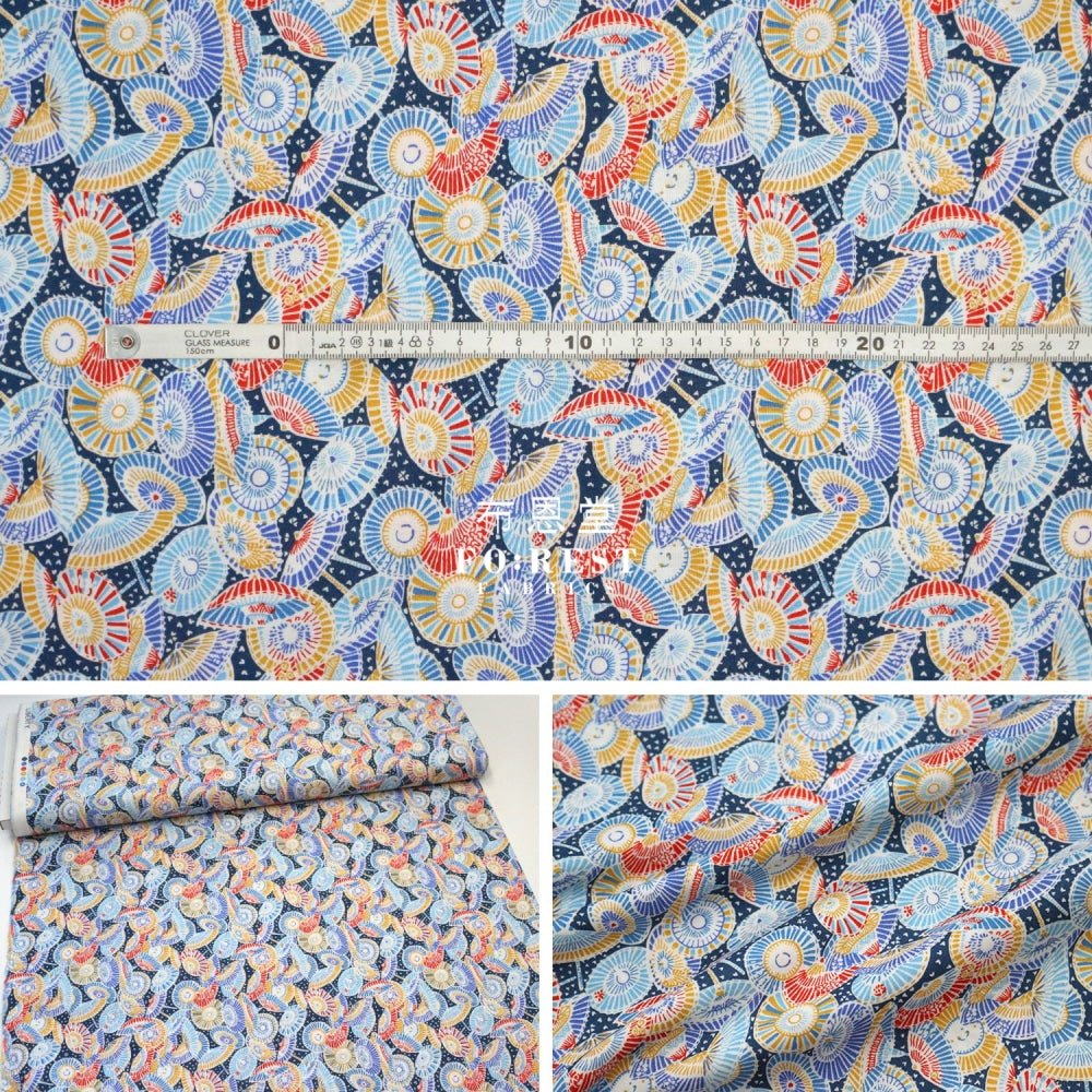 Quilting Liberty - Sun Parasol A - FO:REST Fabric 布恩堂Liberty fabrictana lawnjapanese fabricykk zipper