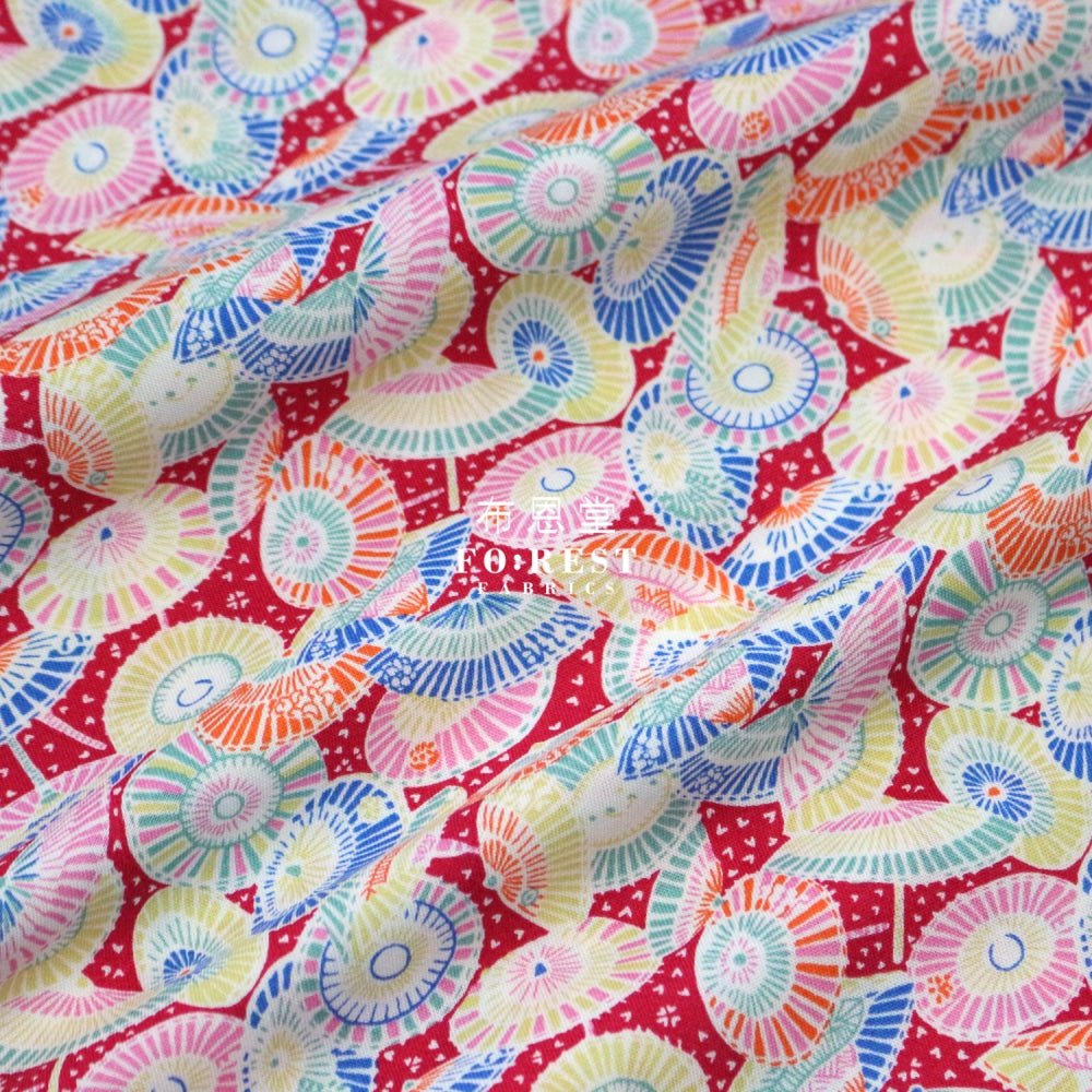 Quilting Liberty - Sun Parasol B - FO:REST Fabric 布恩堂Liberty fabrictana lawnjapanese fabricykk zipper