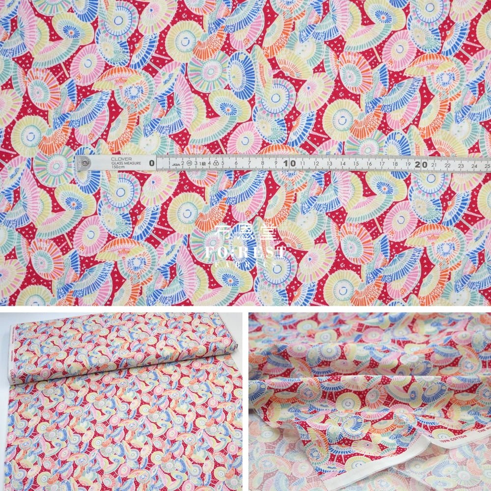 Quilting Liberty - Sun Parasol B - FO:REST Fabric 布恩堂Liberty fabrictana lawnjapanese fabricykk zipper