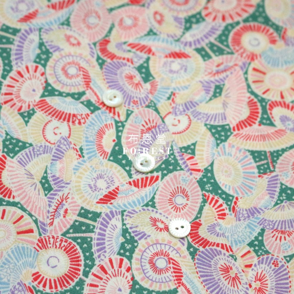 Quilting Liberty - Sun Parasol C - FO:REST Fabric 布恩堂Liberty fabrictana lawnjapanese fabricykk zipper