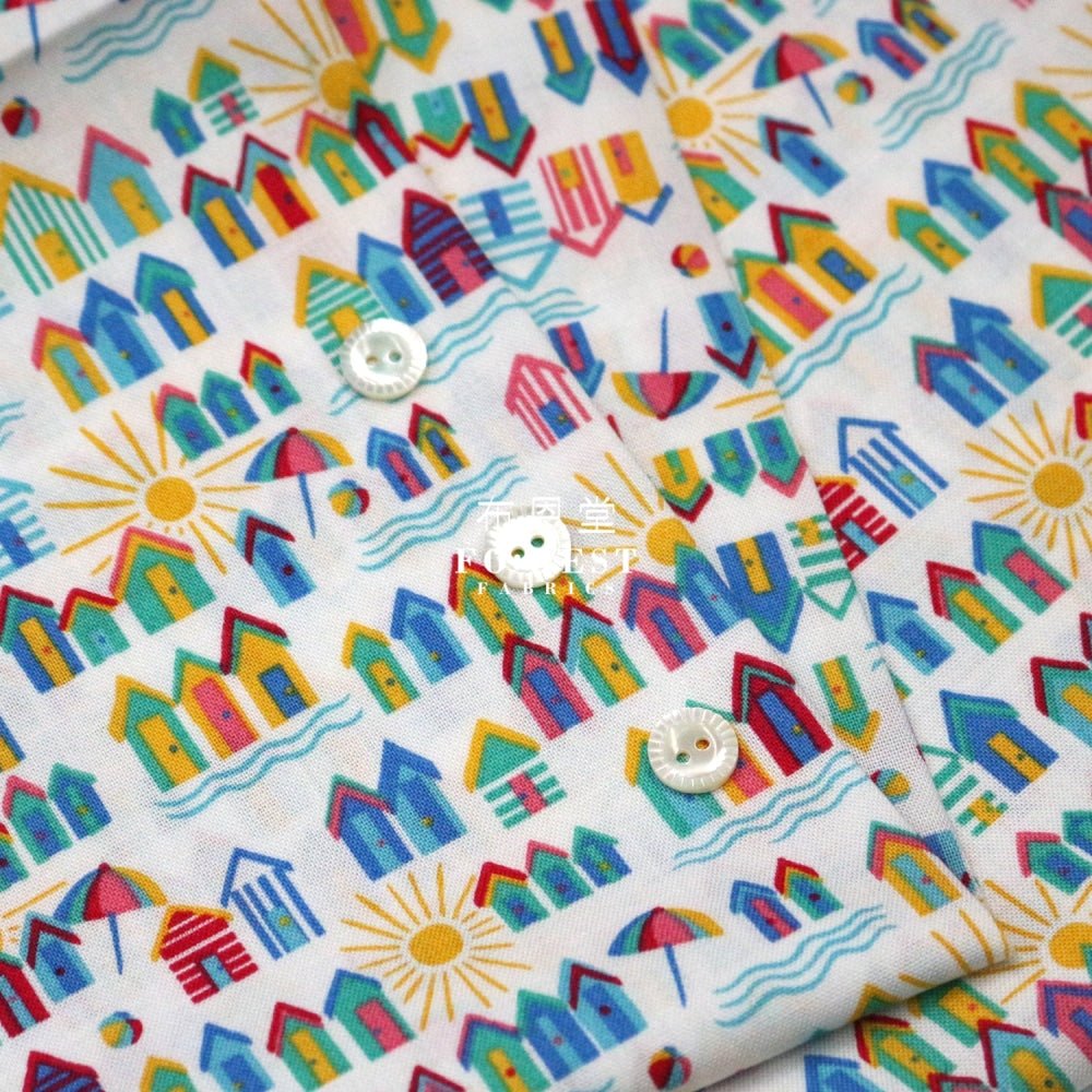 Quilting Liberty - Sunny days B - FO:REST Fabric 布恩堂Liberty fabrictana lawnjapanese fabricykk zipper