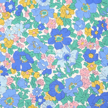 Quilting Liberty - Sunrise Cosmos Flower Lasenby Cotton