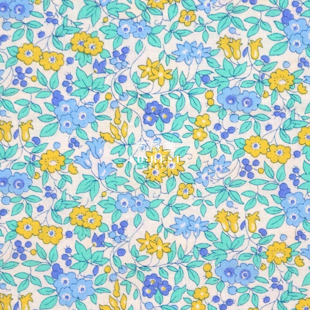 Quilting Liberty - Sunrise forget me not blossom - FO:REST Fabric 布恩堂Liberty fabrictana lawnjapanese fabricykk zipper