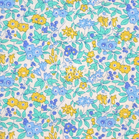 Quilting Liberty - Sunrise forget me not blossom - FO:REST Fabric 布恩堂Liberty fabrictana lawnjapanese fabricykk zipper