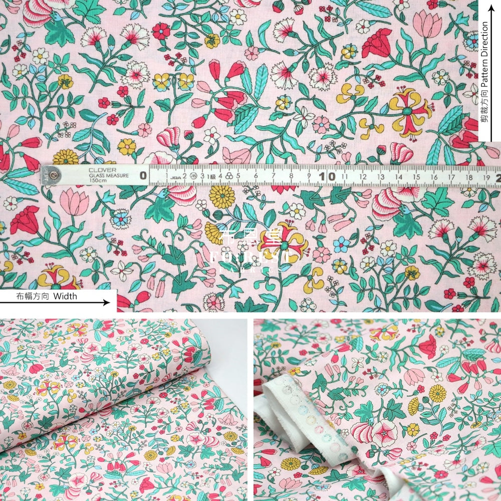 Quilting Liberty - Sunrise Wildflower Field Lasenby Cotton