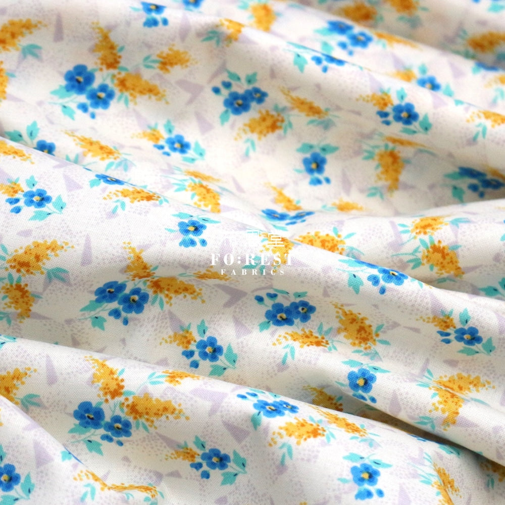 Quilting Liberty - Sussex Spring Blue Lasenby Cotton