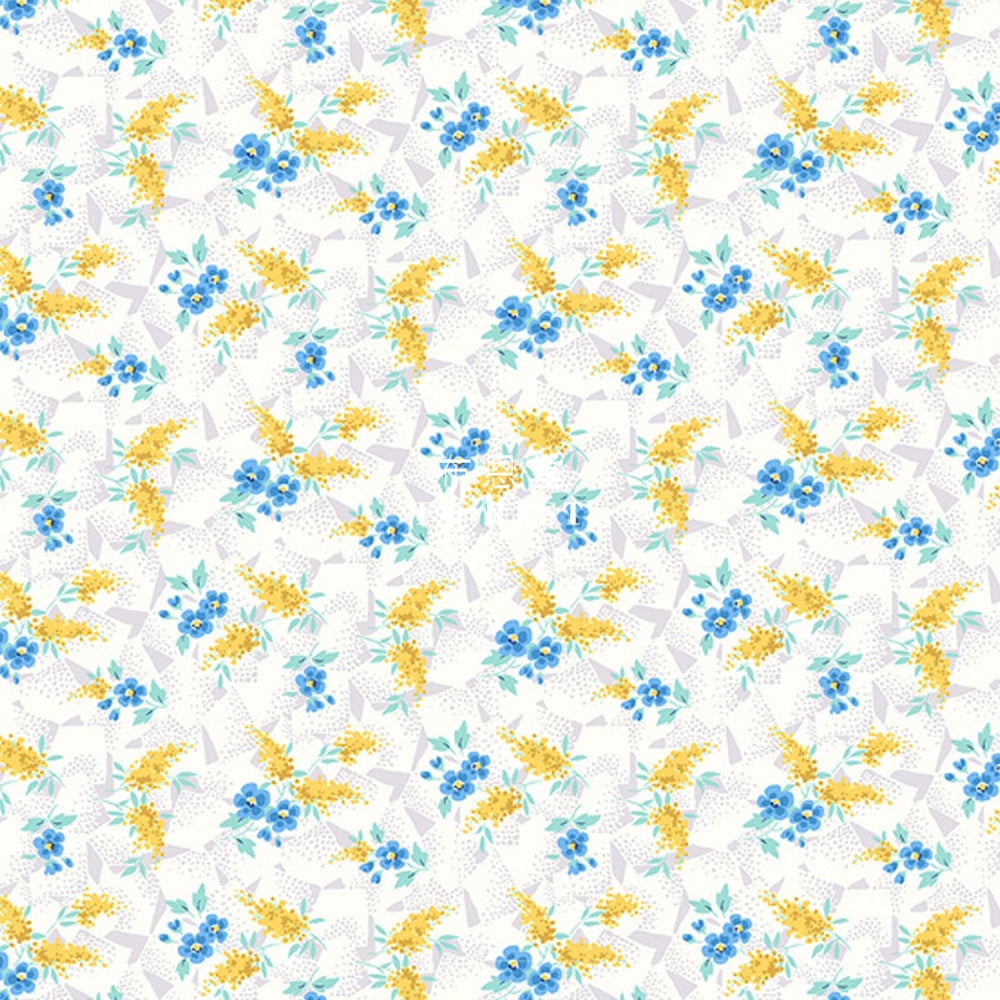 Quilting Liberty - Sussex Spring Blue Lasenby Cotton