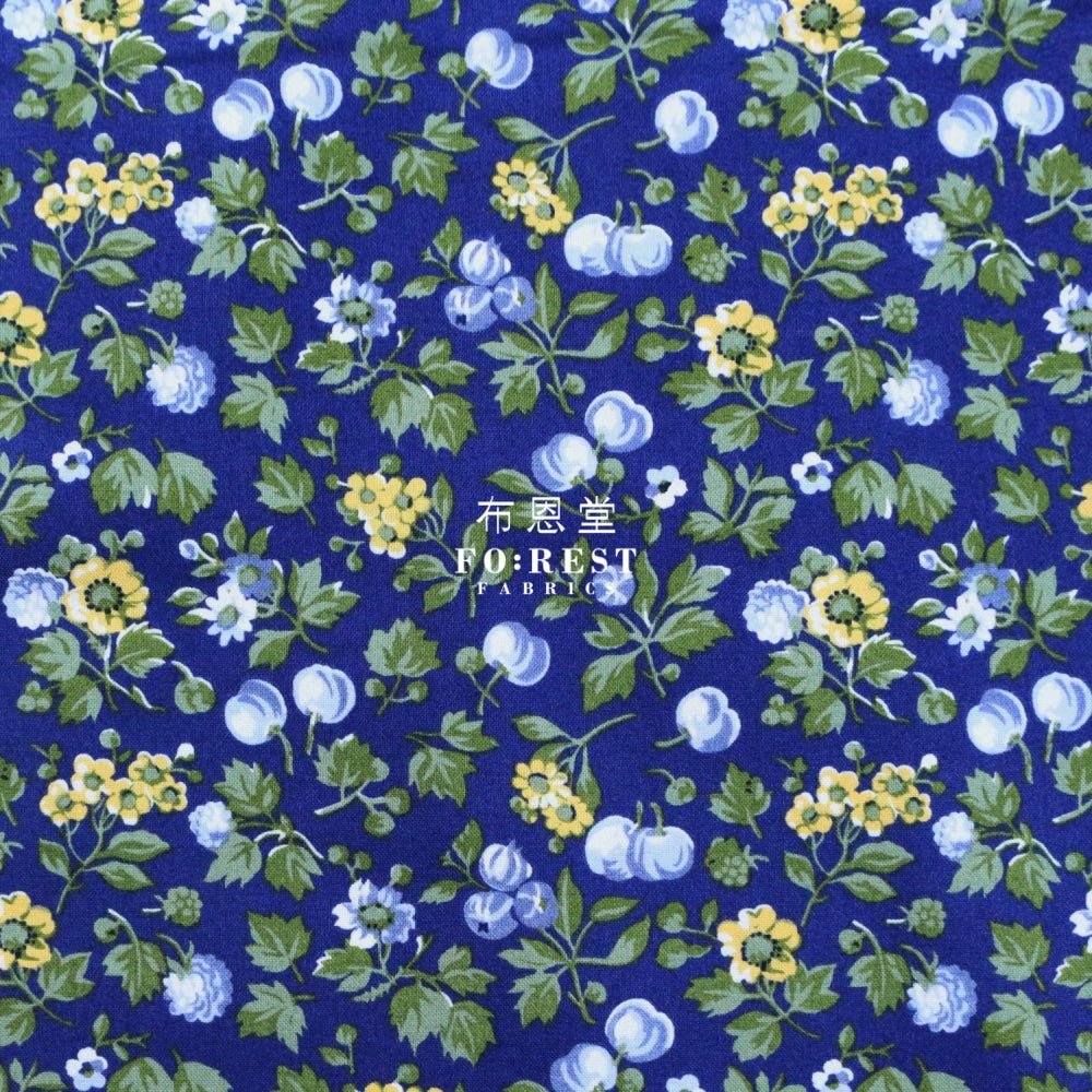 Quilting Liberty - Wild Cherry A - FO:REST Fabric 布恩堂Liberty fabrictana lawnjapanese fabricykk zipper