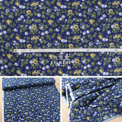 Quilting Liberty - Wild Cherry A - FO:REST Fabric 布恩堂Liberty fabrictana lawnjapanese fabricykk zipper