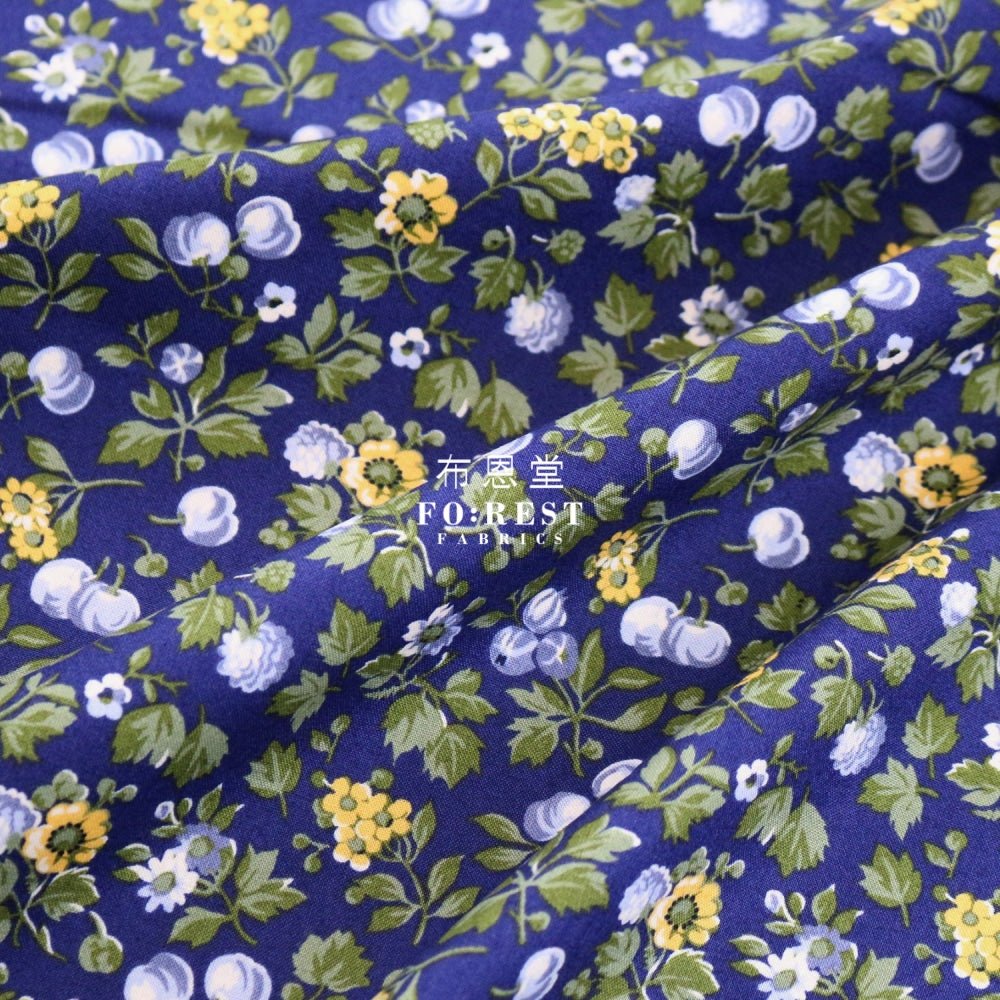 Quilting Liberty - Wild Cherry A - FO:REST Fabric 布恩堂Liberty fabrictana lawnjapanese fabricykk zipper