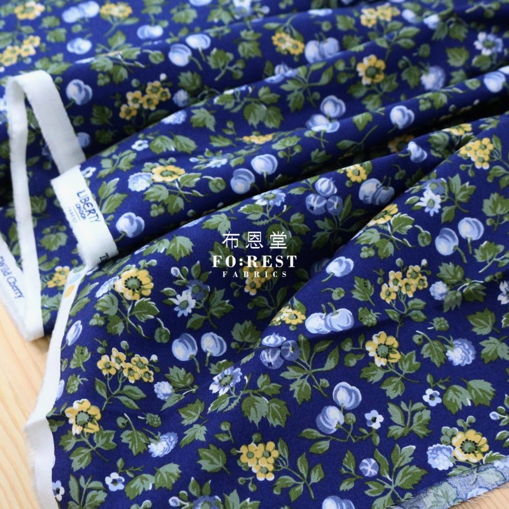 Quilting Liberty - Wild Cherry A - FO:REST Fabric 布恩堂Liberty fabrictana lawnjapanese fabricykk zipper