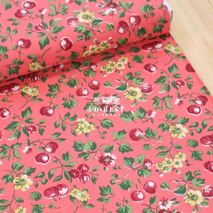 Quilting Liberty - Wild Cherry B - FO:REST Fabric 布恩堂Liberty fabrictana lawnjapanese fabricykk zipper